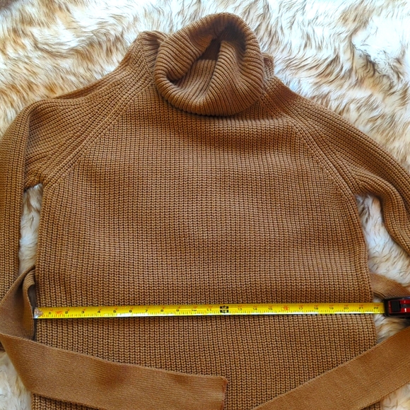 Lulus Cold Shoulder Brown Sweater Dress Size Medium - Picture 6 of 12